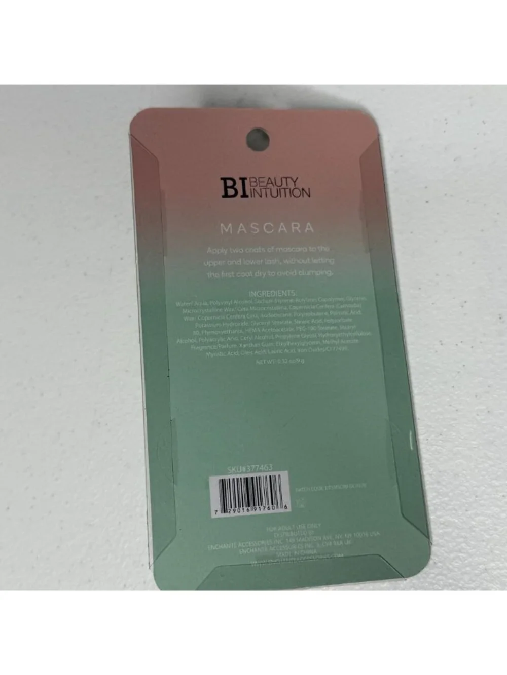 Beauty Intuition Big Curl Mascara Black Smudge Proof 0.32 oz Volumizing